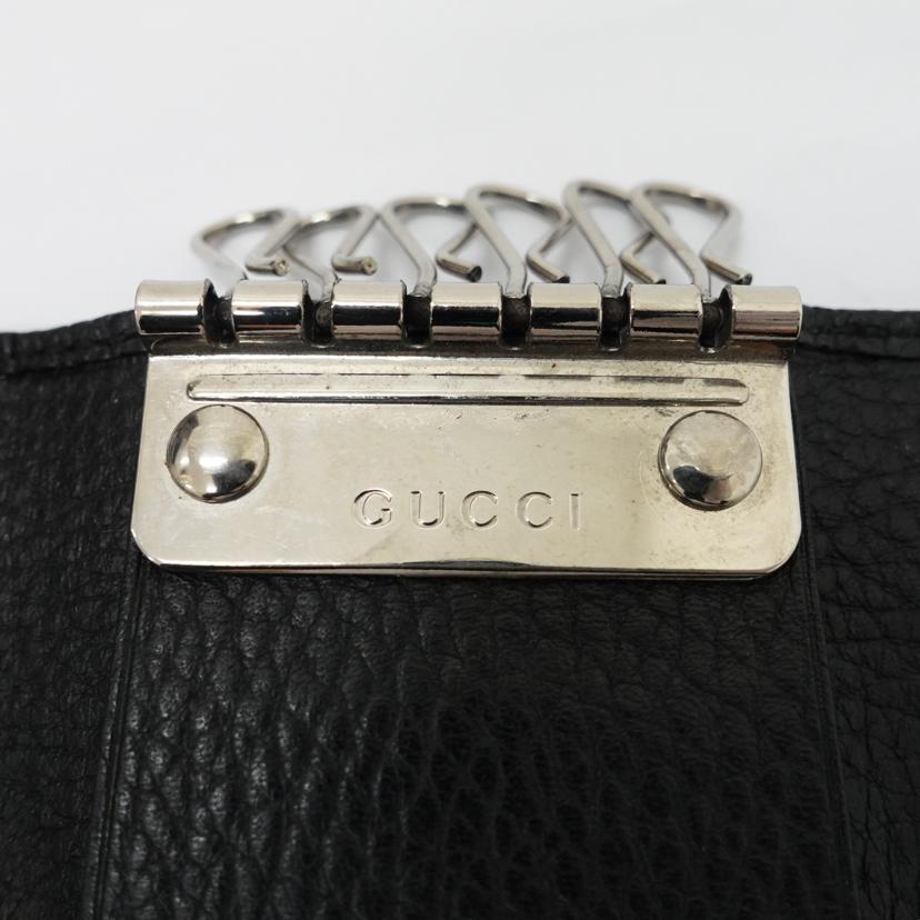 GUCCI グッチ/レザー6連キーケース/ブラック/150402//041*/ABランク/88