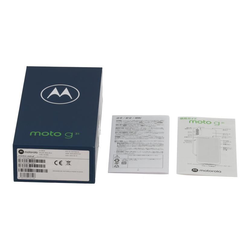 MOTOROLA　SIMフリー モトローラ　/スマートフォン／moto　g31　128GB/XT2173-3//ZY22FNVPK5/Bランク/62