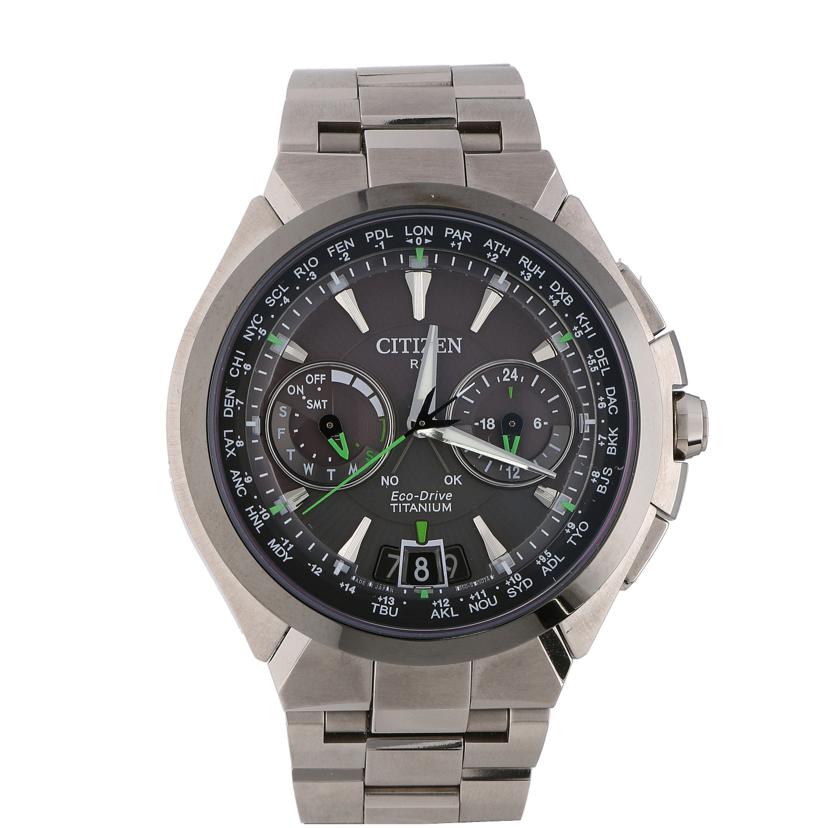 CITIZEN シチズン　/アテッササテライトウェーブ電波ソーラー/CC1086-50E//511*****/Aランク/37