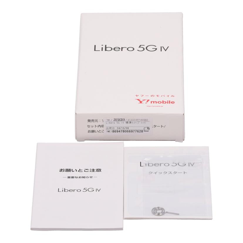 ZTE　SIMロックなし ゼットティーイー　/スマートフォン／Libero　5G　IV　128GB/A302ZT//320345040076/ABランク/78
