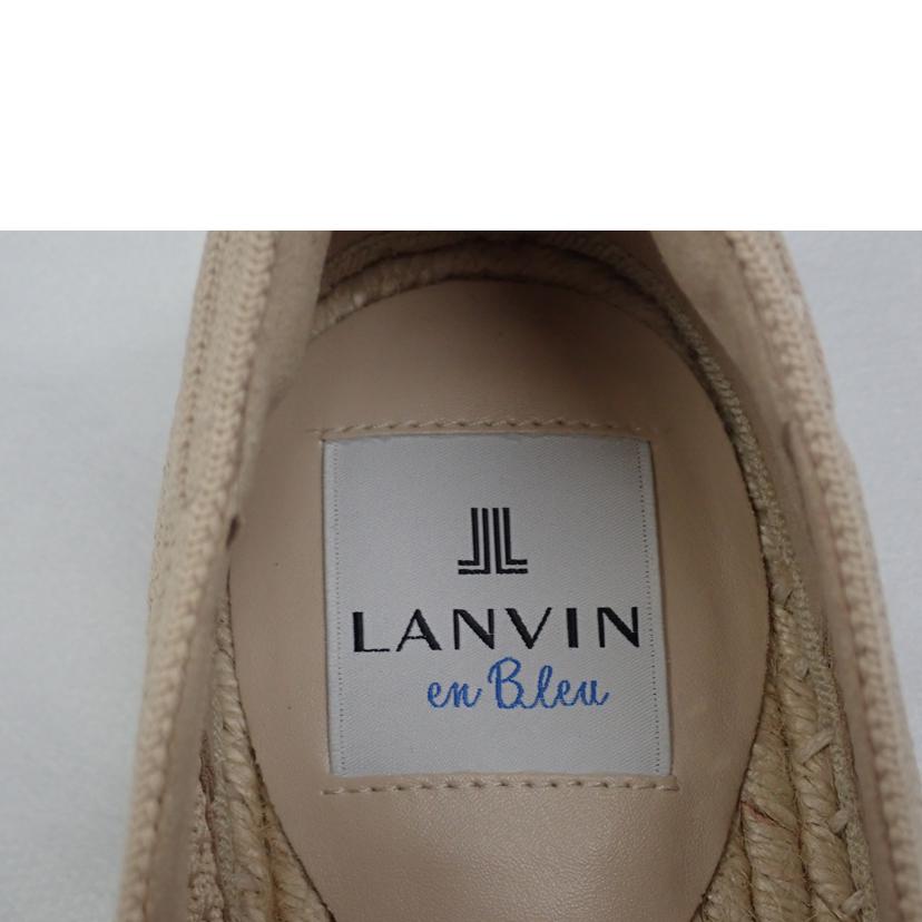 LANVIN　en　Bleu ﾗﾝﾊﾞﾝ　ｵﾝ　ﾌﾞﾙｰ/メッシュエスパドリーユ/2763//24.0cm/Sランク/62