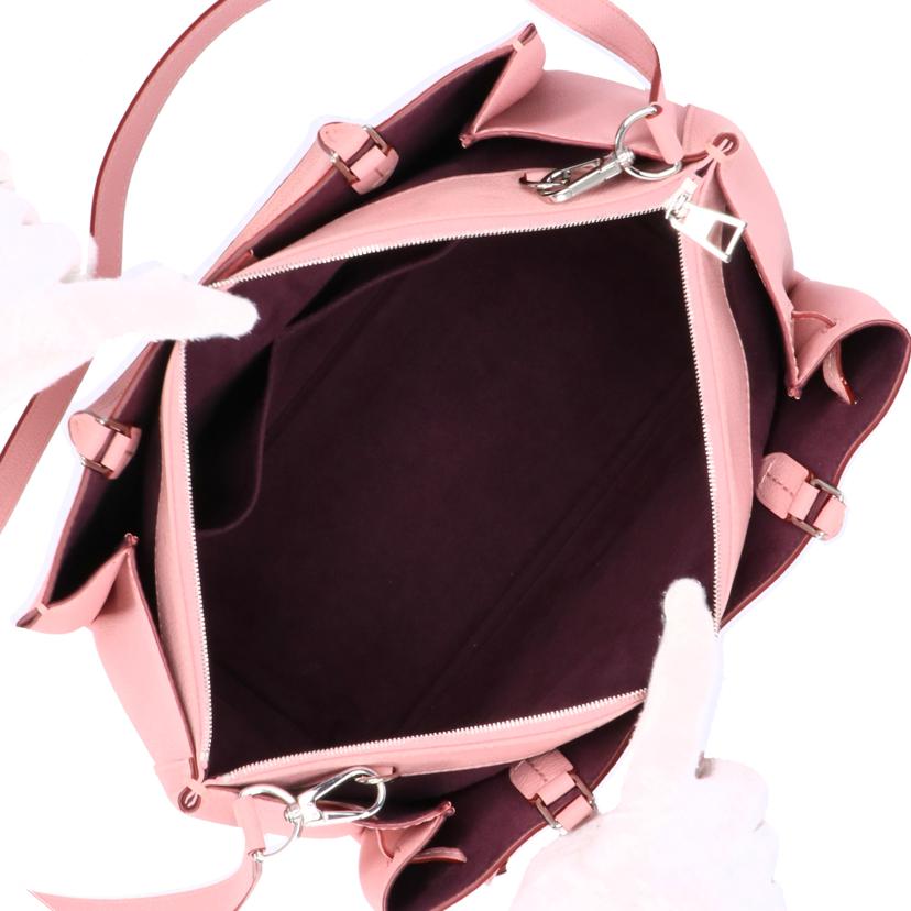 ＬＯＵＩＳ　ＶＵＩＴＴＯＮ ﾙｲ･ｳﾞｲﾄﾝ/ロックミートートバッグ／レザー／ピンク/M54265//AR1***/Bランク/93