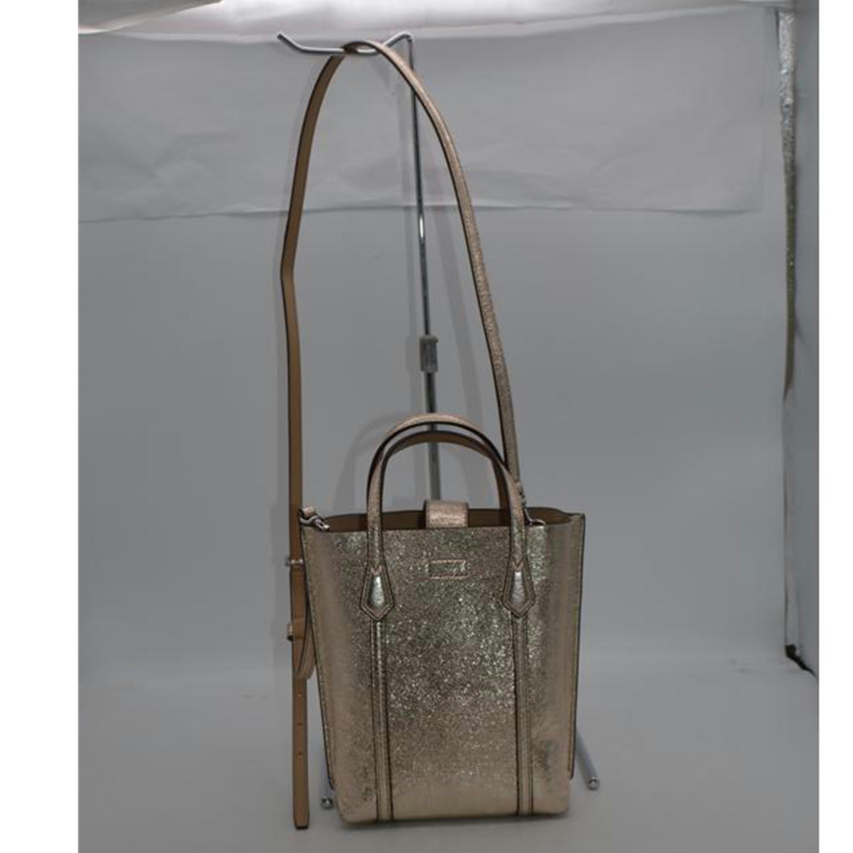 TORY　BURCH　 トリーバーチ/ペリーメタリックゴールドミニヘ2wayレザートート/152372 272//ABランク/89