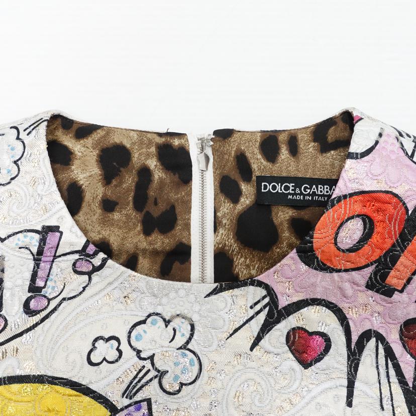 DOLCE＆GABBANA ドルチェ＆ガッバーナ/ノースリーブワンピース/F6B6WT//49223/ABランク/88