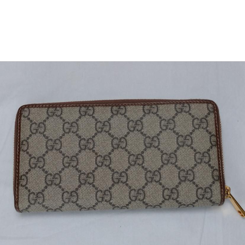 GUCCI グッチ/GGスプリーム　ホースビット　ラウンドファスナー長財布/621889//493***/Bランク/52