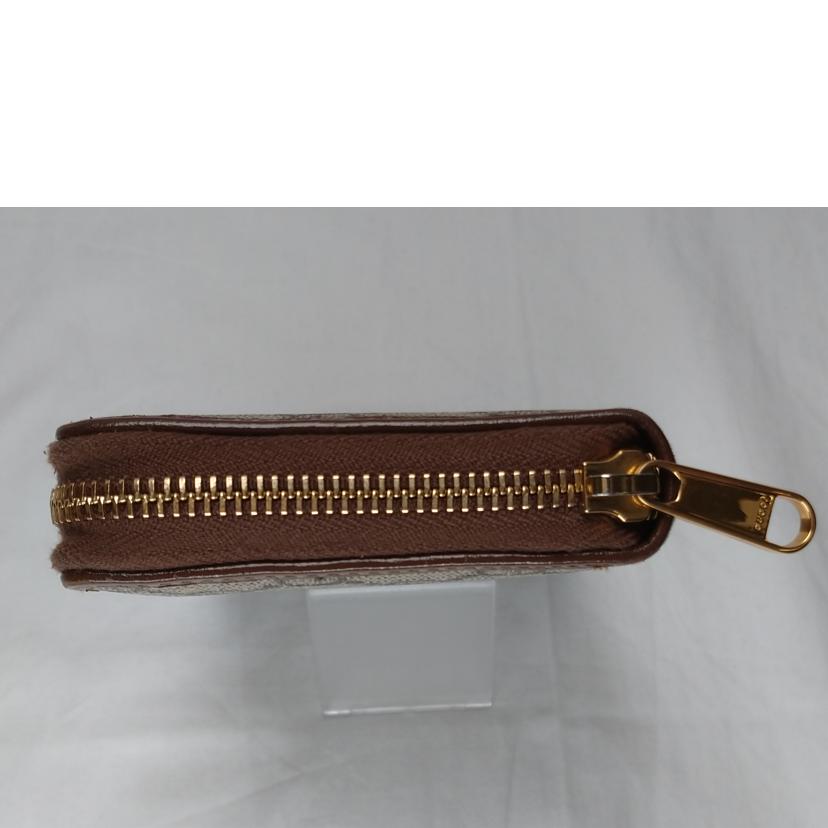 GUCCI グッチ/GGスプリーム　ホースビット　ラウンドファスナー長財布/621889//493***/Bランク/52