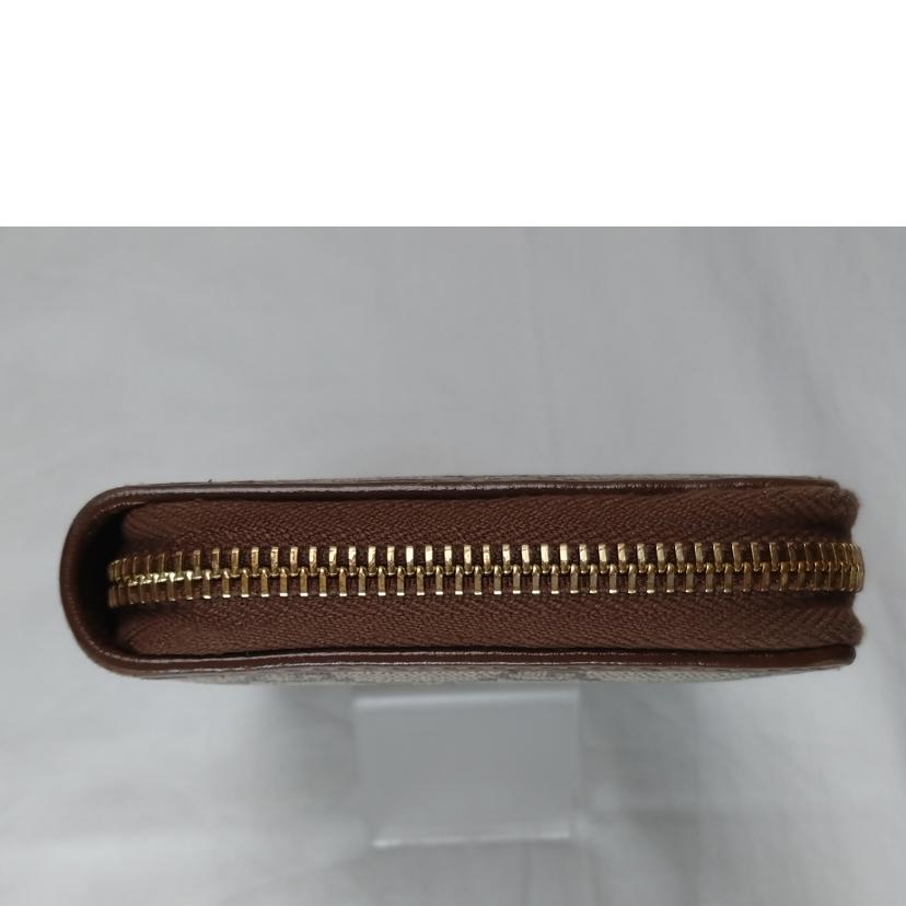 GUCCI グッチ/GGスプリーム　ホースビット　ラウンドファスナー長財布/621889//493***/Bランク/52