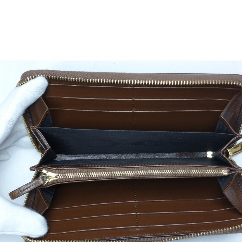 GUCCI グッチ/GGスプリーム　ホースビット　ラウンドファスナー長財布/621889//493***/Bランク/52