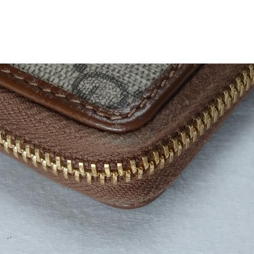 GUCCI グッチ/GGスプリーム　ホースビット　ラウンドファスナー長財布/621889//493***/Bランク/52