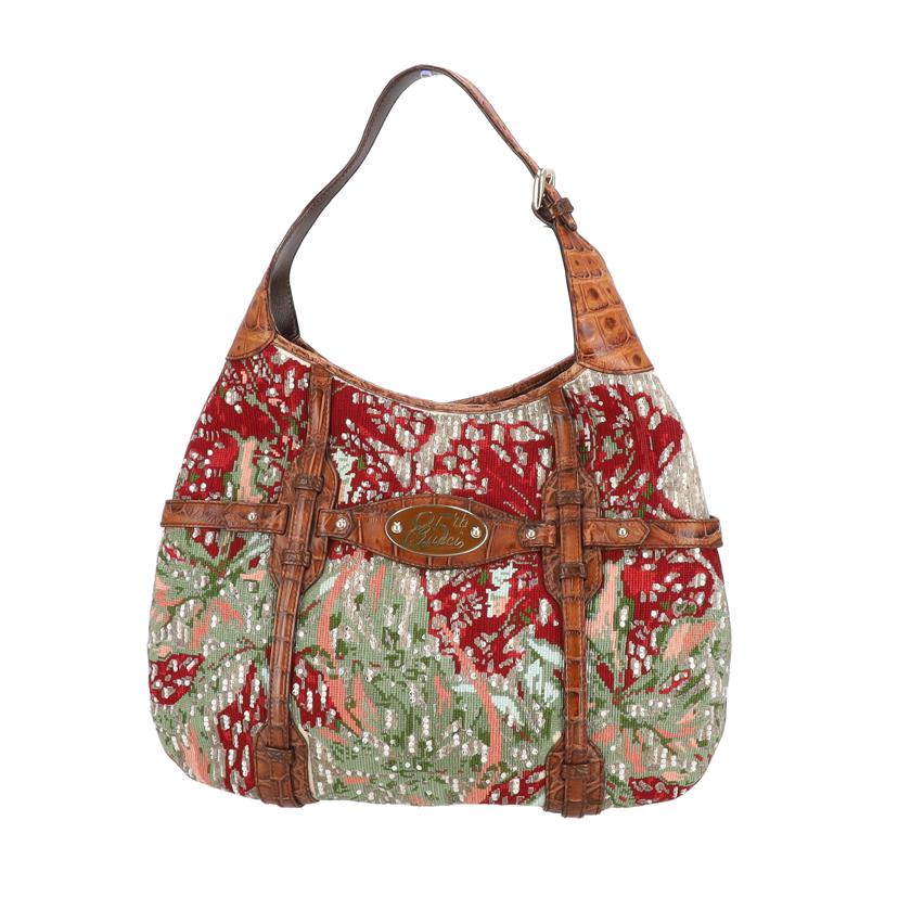 GUCCI グッチ/85th／スパンコールホーボーワンショルダーバッグ/163688//Aランク/91