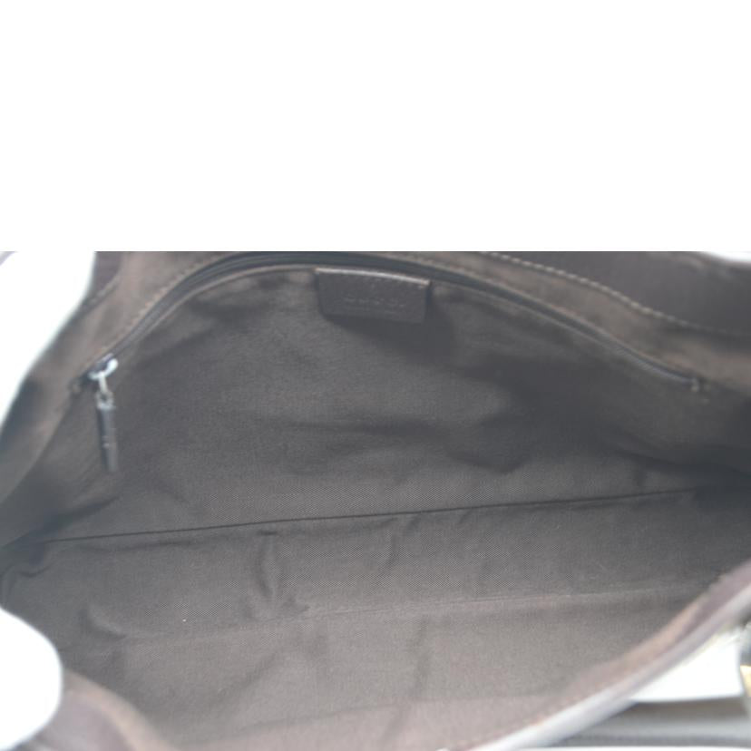 GUCCI グッチ/GGキャンバスレザーハンド／ブラウン/113015//001***/ABランク/89