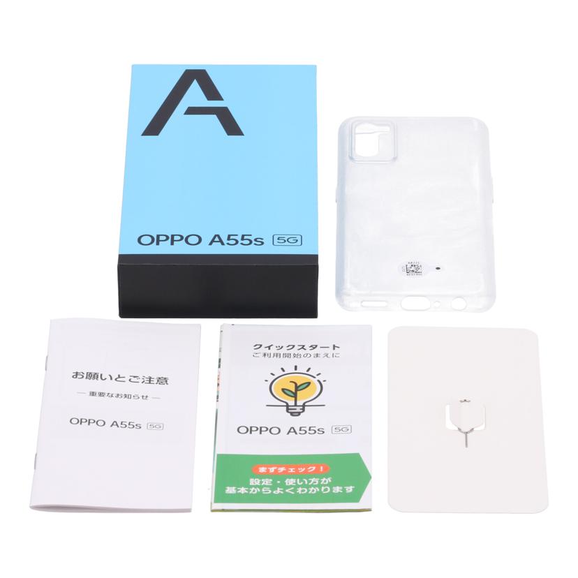OPPO　SoftBank系 オッポ　/スマートフォン／A55s　5G　64GB/A102OP//dabdf9b2/Aランク/69