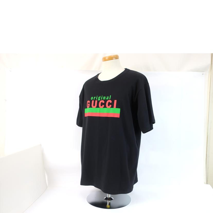 GUCCI グッチ/ロゴTシャツ　Lサイズ　ブラック/616036//Aランク/65