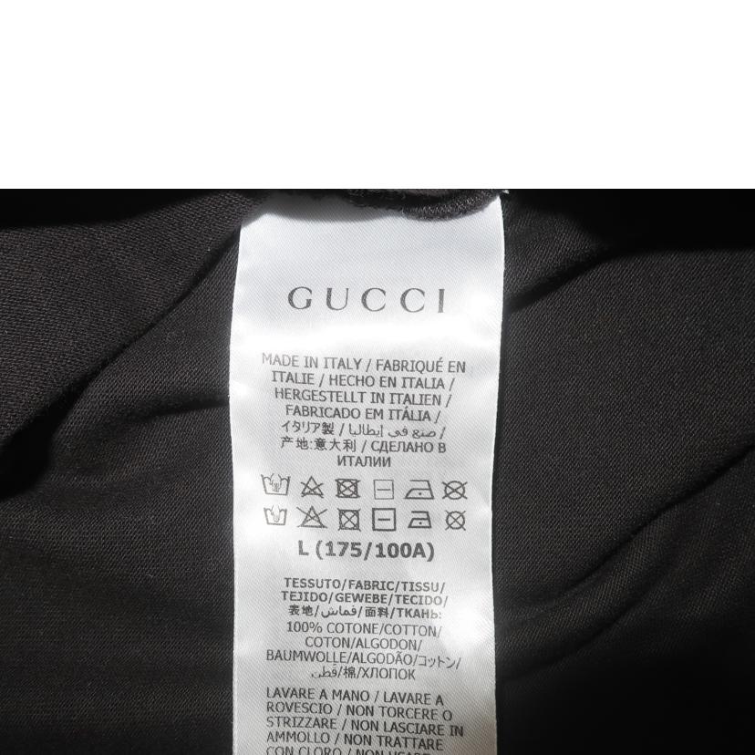 GUCCI グッチ/ロゴTシャツ　Lサイズ　ブラック/616036//Aランク/65