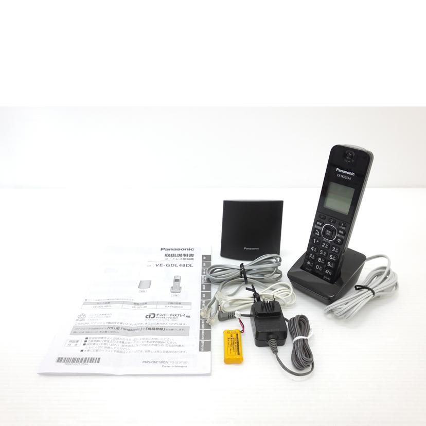Panasonic パナソニック/コードレス電話機／VE－GDL48DL/VE-GDL48DL//4GBFA057931/ABランク/88