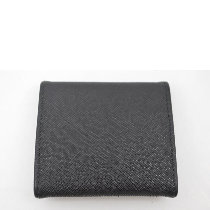 PRADA プラダ/サフィアーノトライアングルレザーコインケース／ネロ/2MM935//RFI****/Aランク/89