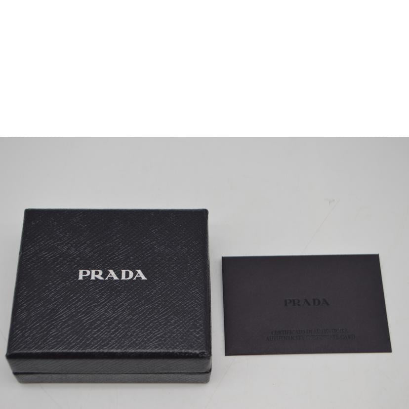 PRADA プラダ/サフィアーノトライアングルレザーコインケース／ネロ/2MM935//RFI****/Aランク/89