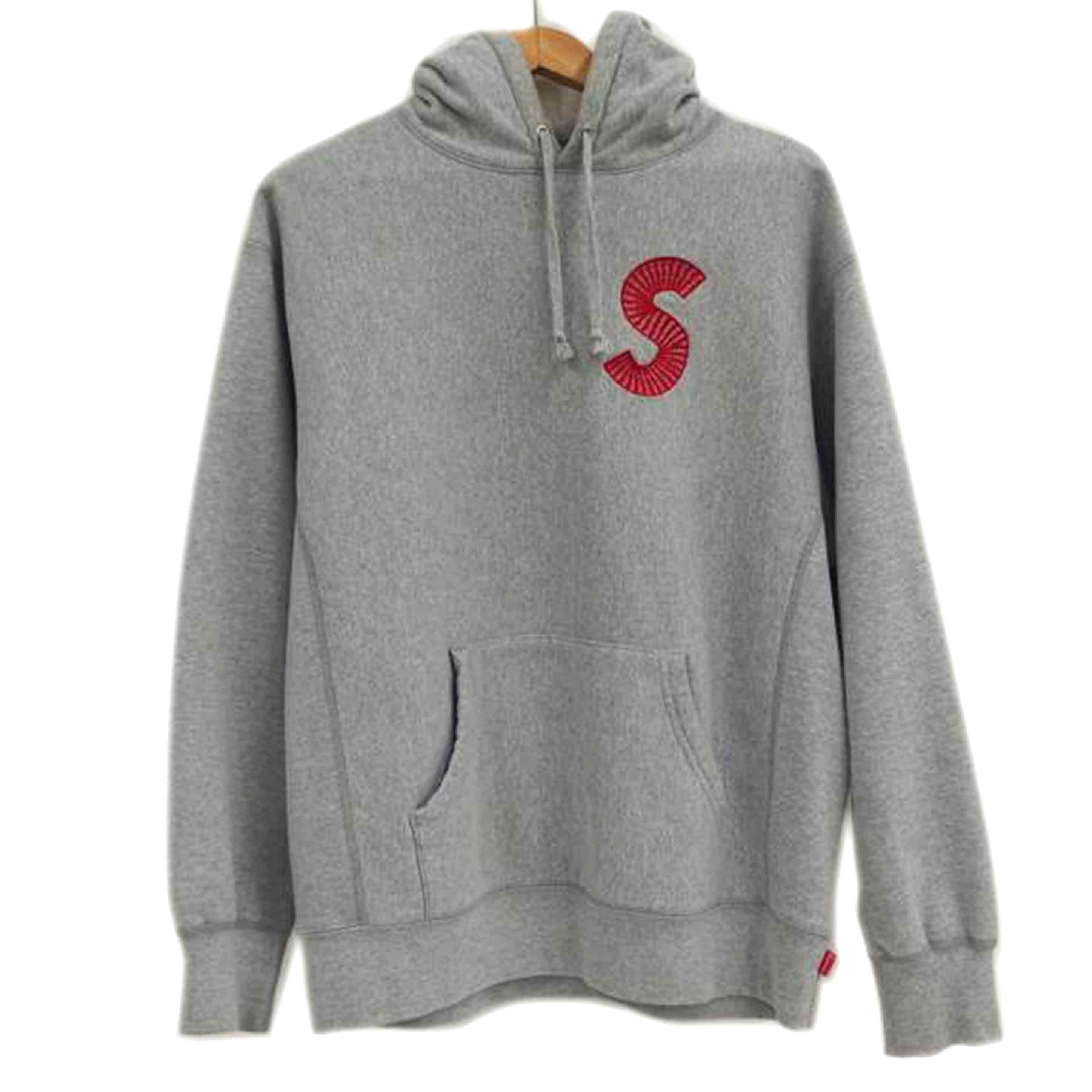 Supreme ｼｭﾌﾟﾘｰﾑ/Supreme　S　LOGO　フーディ／グレー//ABランク/82