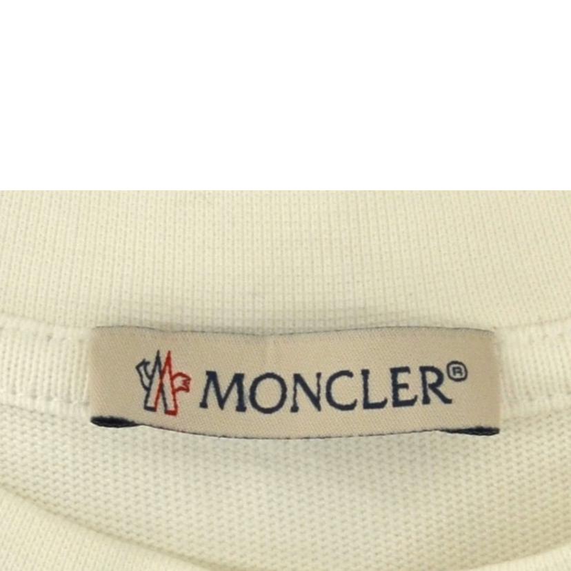MONCLER モンクレール/ロゴ刺繍Tシャツ（ホワイト）//ABランク/75