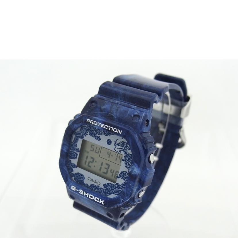 CASIO カシオ/G－SHOCK／WEB限定青花デジタルウォッチ／クォーツ/DW-5600BWP-2DR//SAランク/04