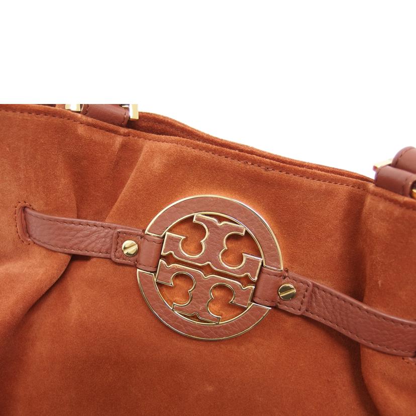 TORY BURCH トリーバーチ /アマンダ/スエードレザートートバッグ/テラコッタ/ABランク/04