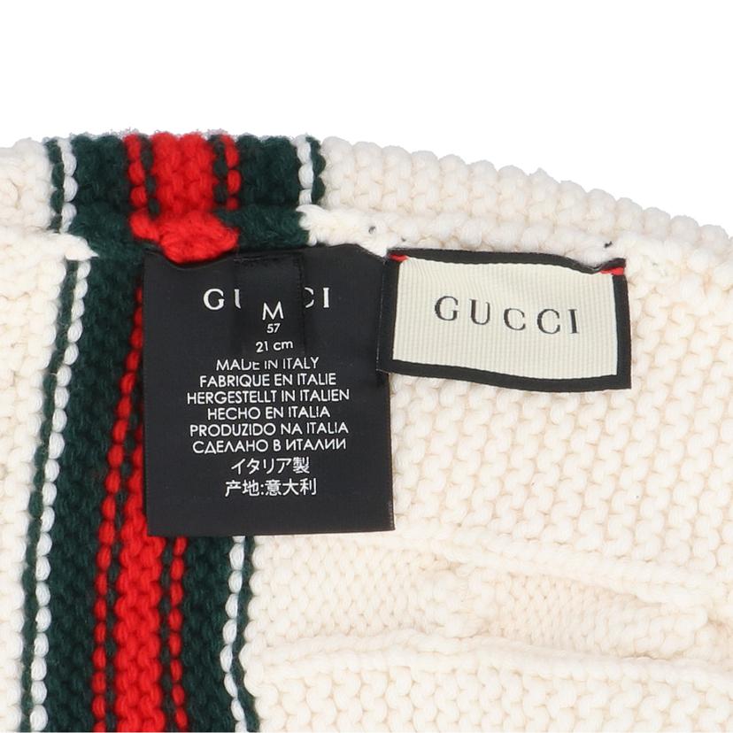GUCCI グッチ/シェリーライン／ケーブルニットキャップ/506755//ｻｲｽﾞ:M/Aランク/91