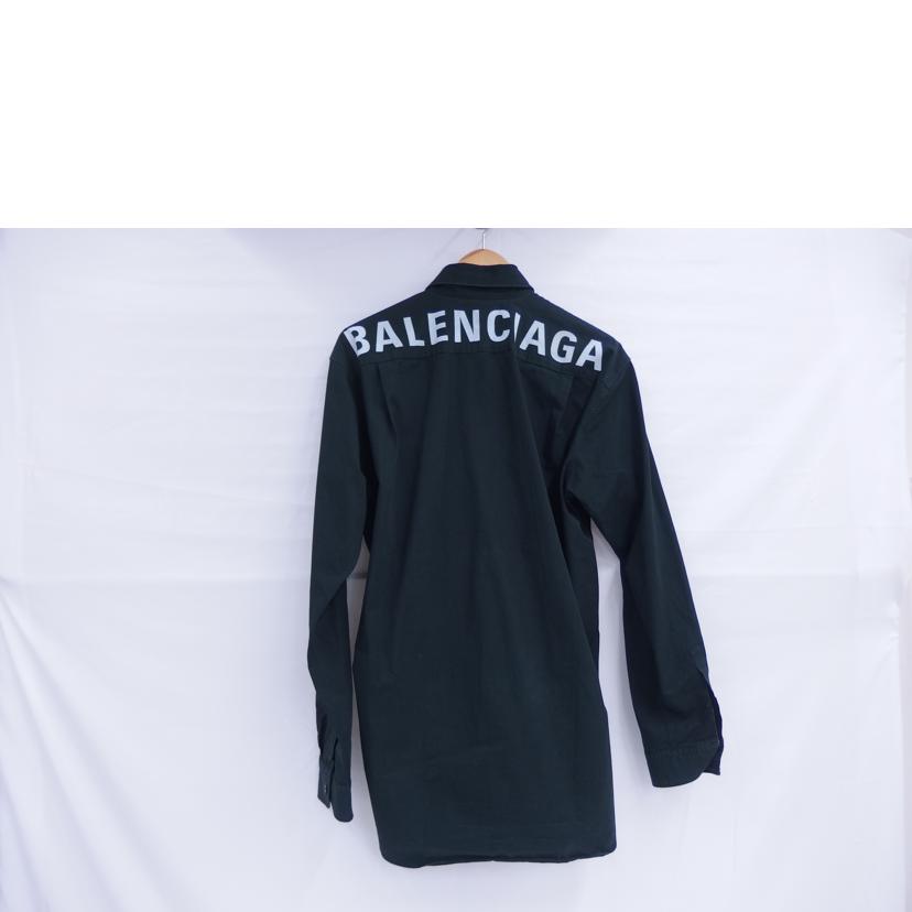 BALENCIAGA ﾊﾞﾚﾝｼｱｶﾞ/BALENCIAGAバックロゴオーバーサイズシャツ/556878TEM09//ABランク/82