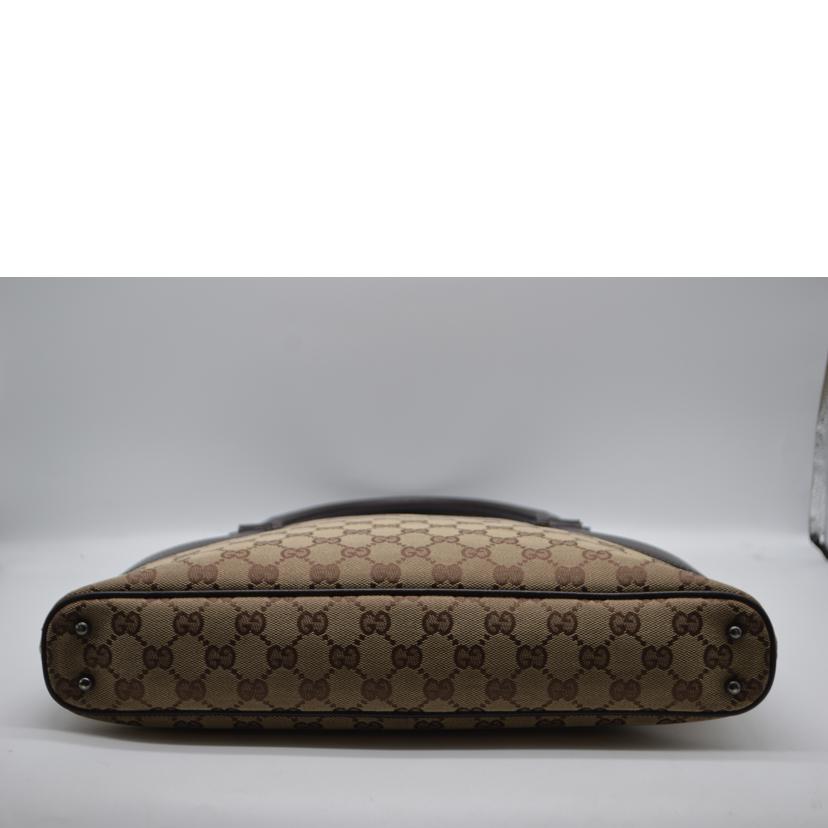 GUCCI グッチ/GGキャンバスレザーハンド／ブラウン/113015//001***/ABランク/89