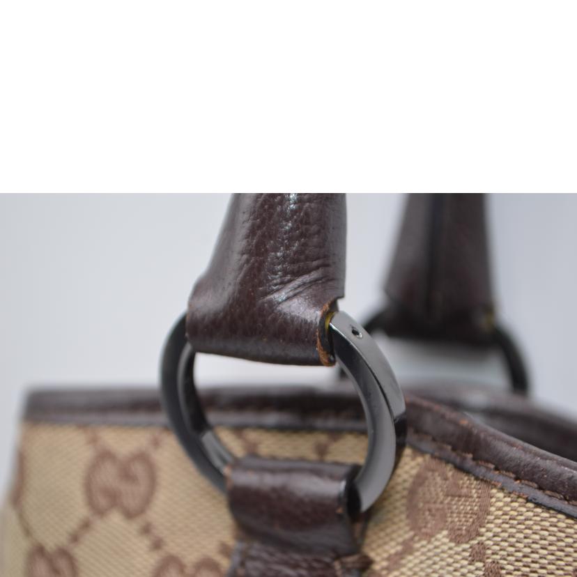 GUCCI グッチ/GGキャンバスレザーハンド／ブラウン/113015//001***/ABランク/89