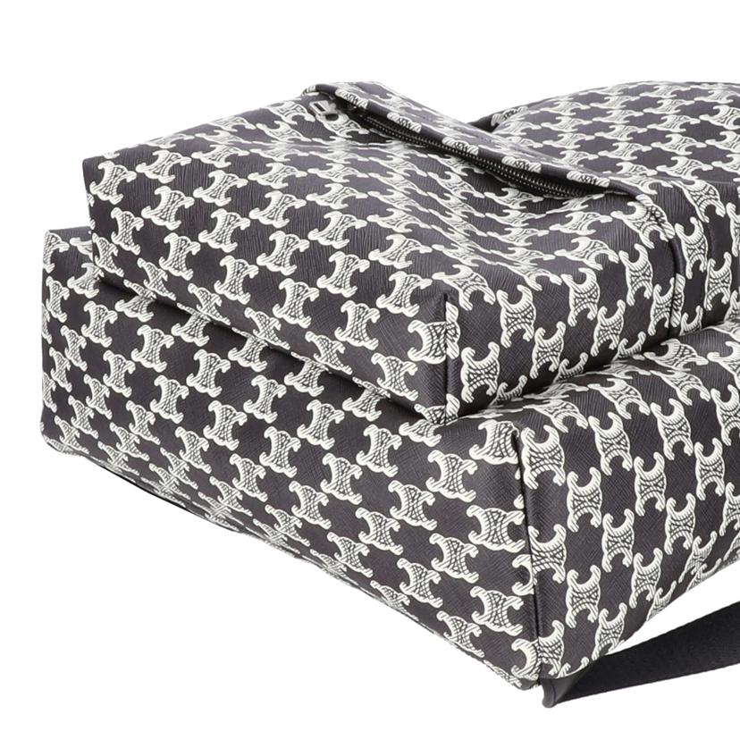 CELINE セリーヌ/ミディアムトリヨンフバックパック／ブラック×ホワイト/188382FSZ38AW//S-M******/Aランク/77