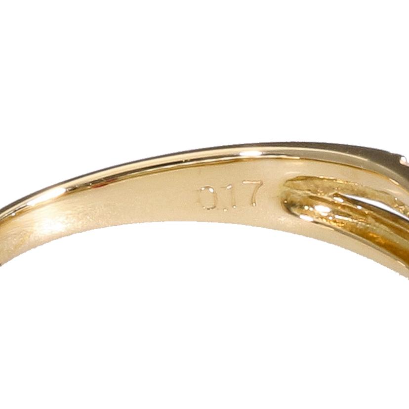 K18ルビーダイヤリング0．22／D0．17ct//Aランク/65