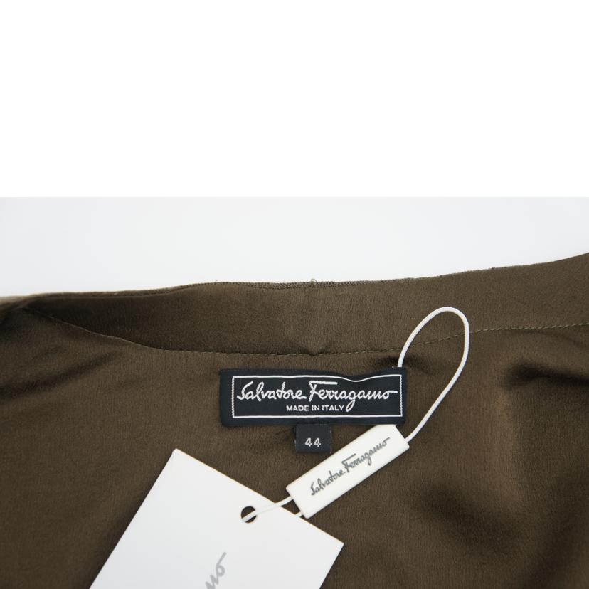 Salvatore Ferragamo フェラガモ/Ferragamo シルク カーディガン カーキ//ABランク/78