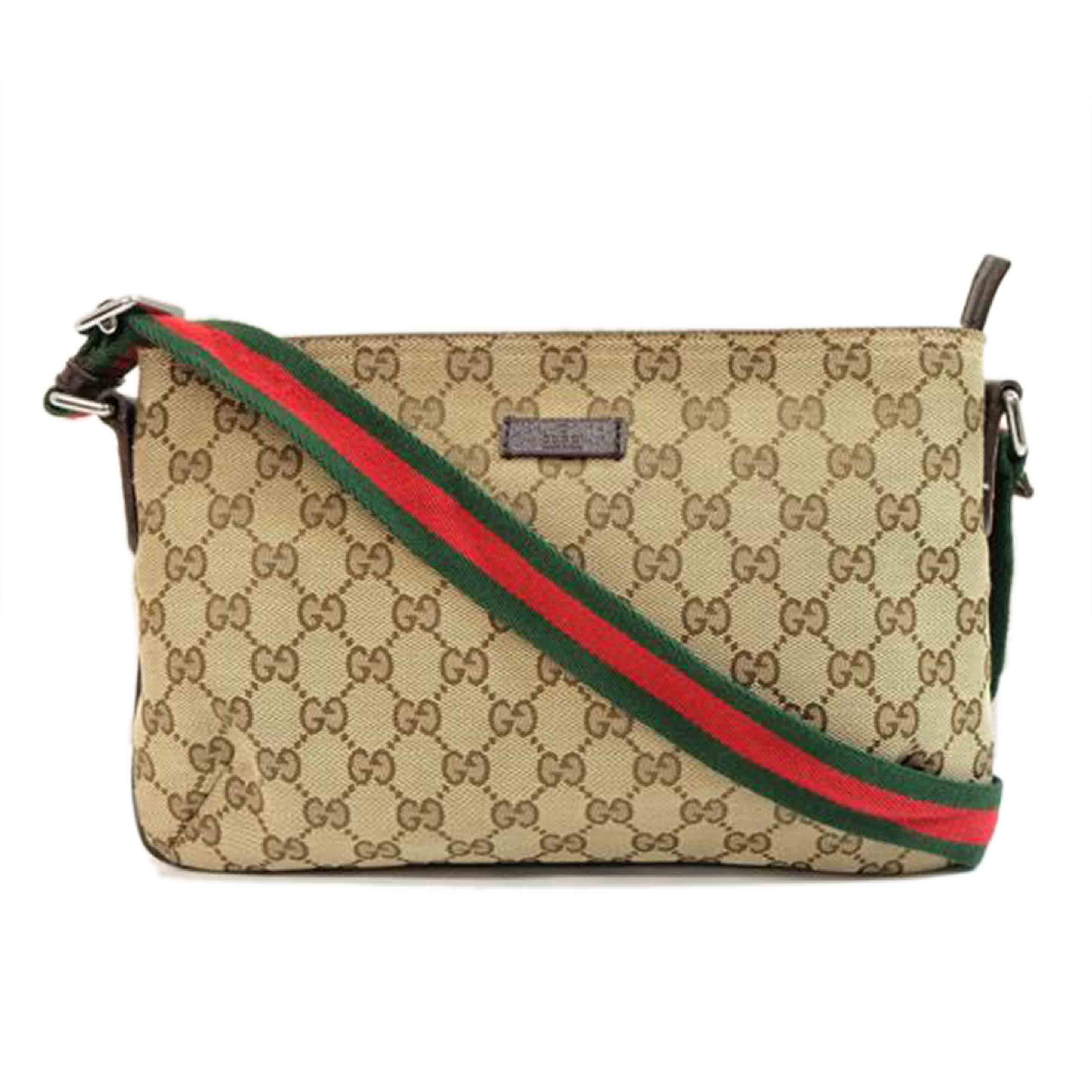 　　GUCCI グッチ/GGキャンバスシェリーラインショルダーバック/189749//001***/Bランク/71