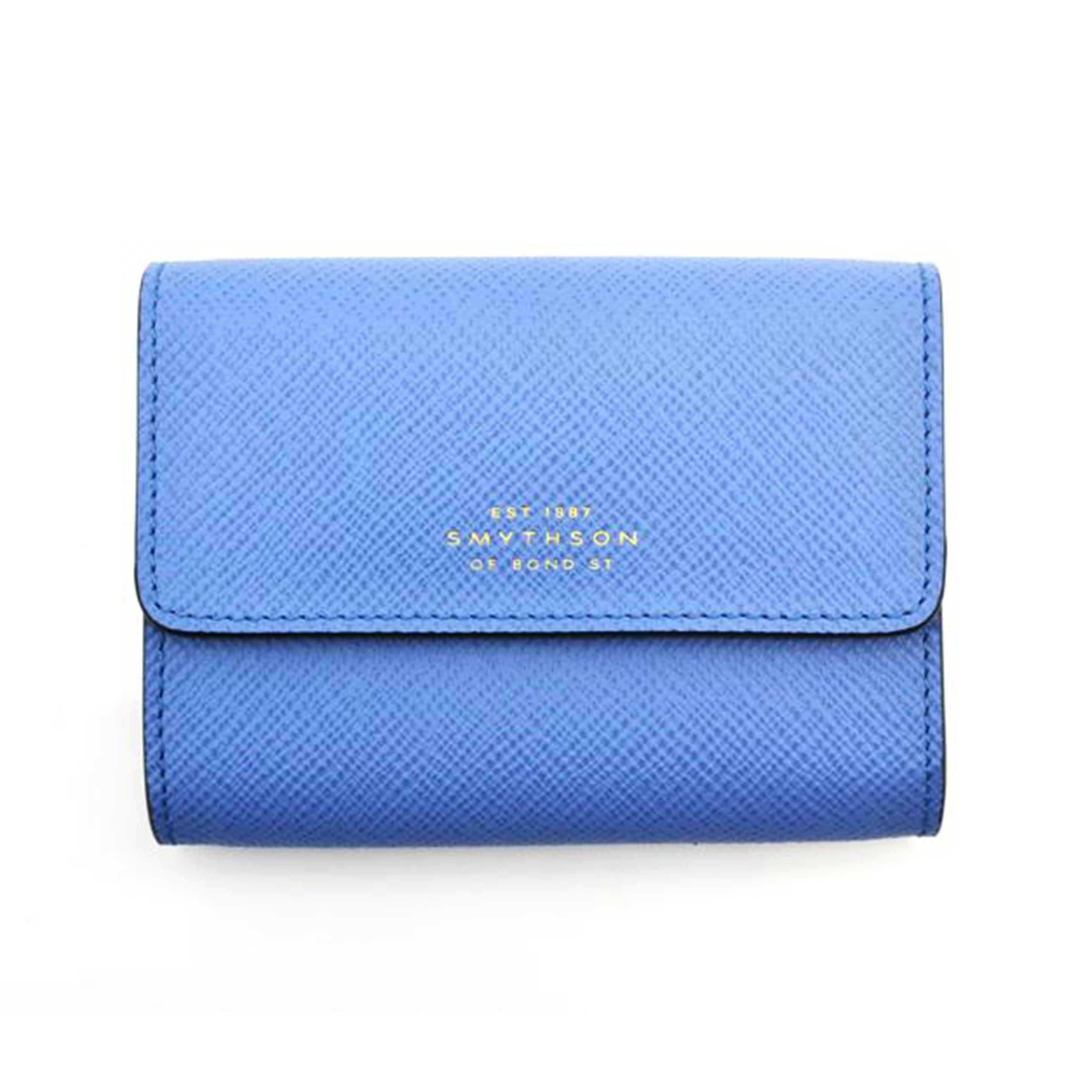 SMYTHSON SMYTHSON/二つ折り財布／ブルー//Sランク/75