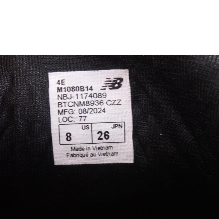new　balance ニューバランス/NB　スニーカー／26．0cm/M1080B14//Aランク/84