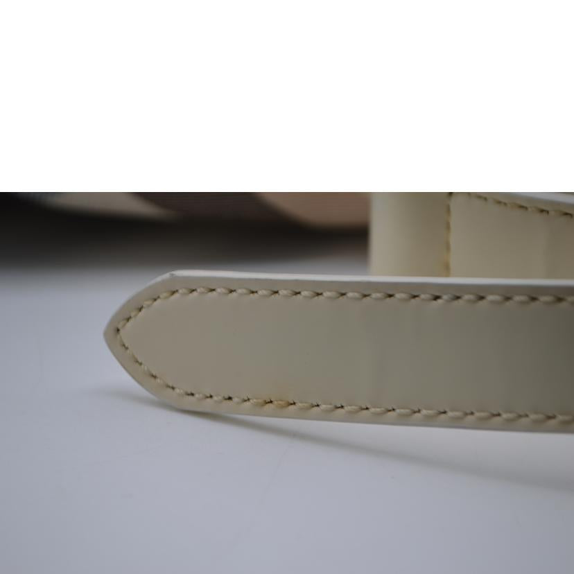 BURBERRY バーバリー/ノバチェックレザーショルダー／ホワイト//ABランク/89