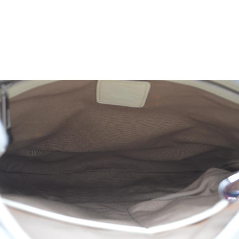 BURBERRY バーバリー/ノバチェックレザーショルダー／ホワイト//ABランク/89