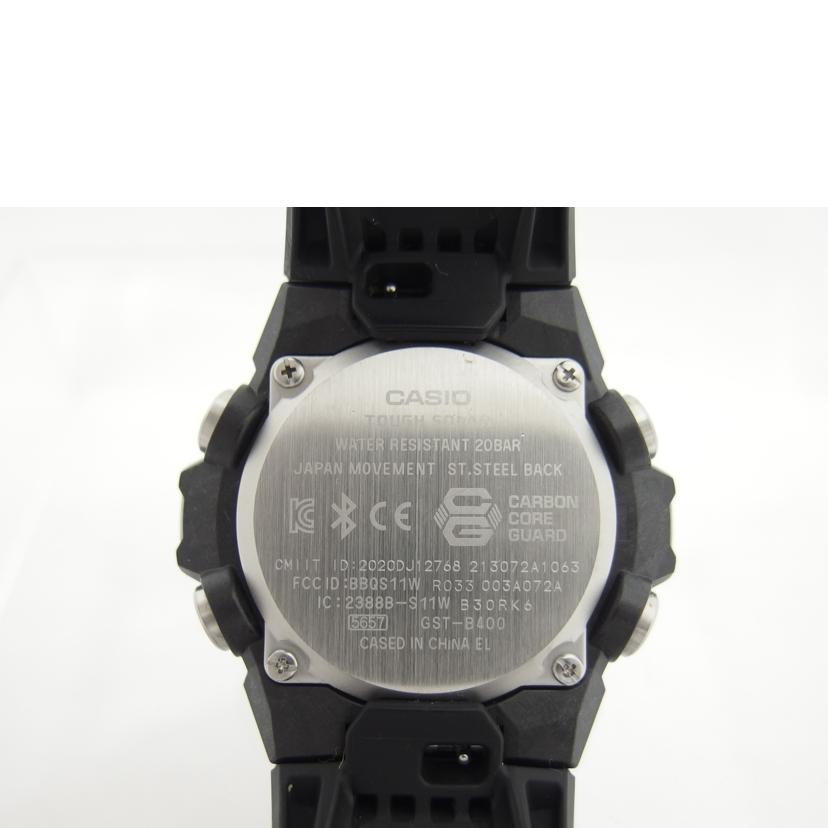 CASIO カシオ/G－SHOCK／Gスチール／デジアナウォッチ／電波ソーラー/GST-B400-1AJF//213********/Bランク/04