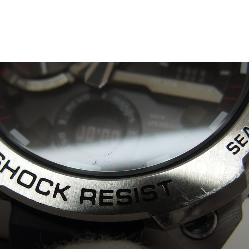 CASIO カシオ/G－SHOCK／Gスチール／デジアナウォッチ／電波ソーラー/GST-B400-1AJF//213********/Bランク/04