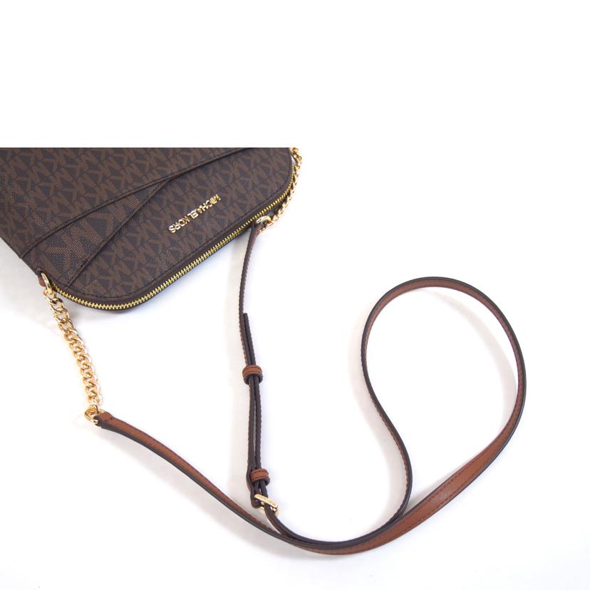 MICHAEL　KORS マイケルコース/ジェットセットドラベルミオディアムロゴドームクロスボディ/35F1GTVC6B//SAランク/71