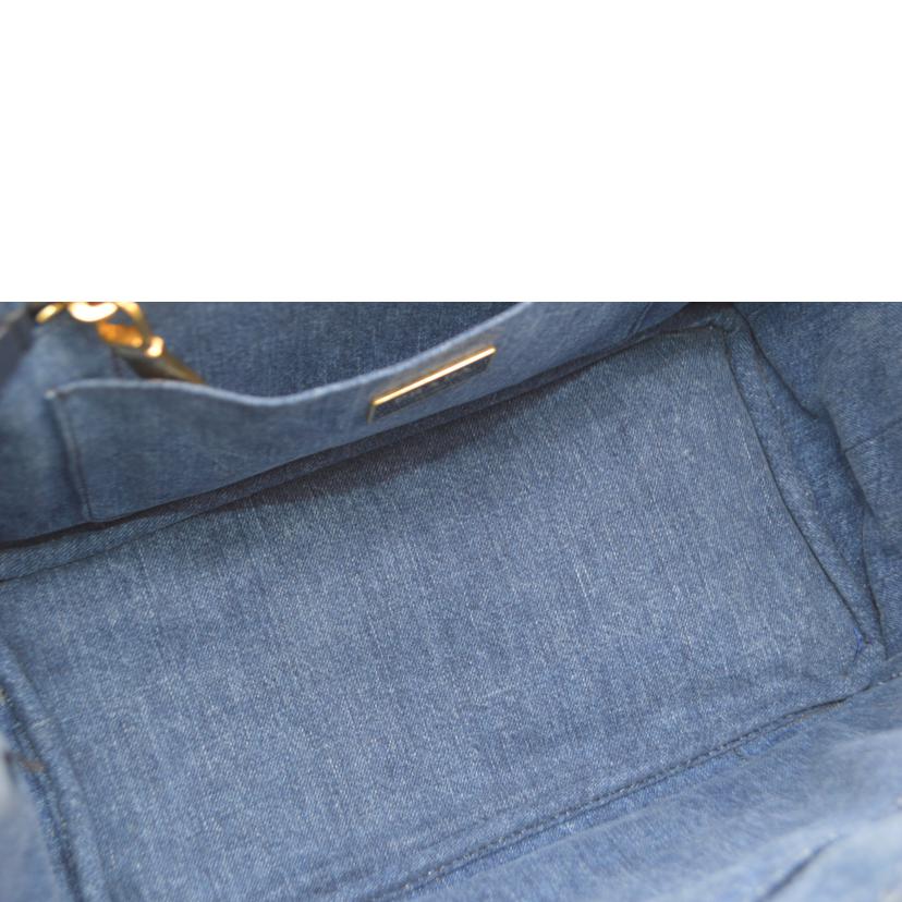 PRADA プラダ/カナパミニ／デニムファブリック／ネイビーブルー/1BG439//204/SAランク/89
