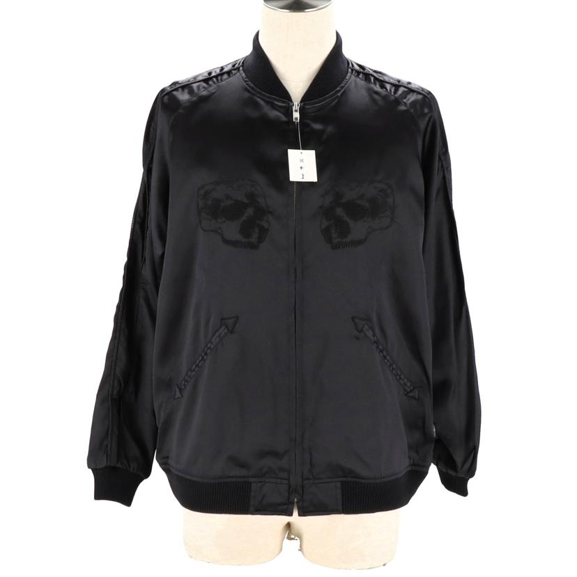 STUSSY ステューシー/STUSSY　オールド　スカジャン　スカル　BK//Aランク/78