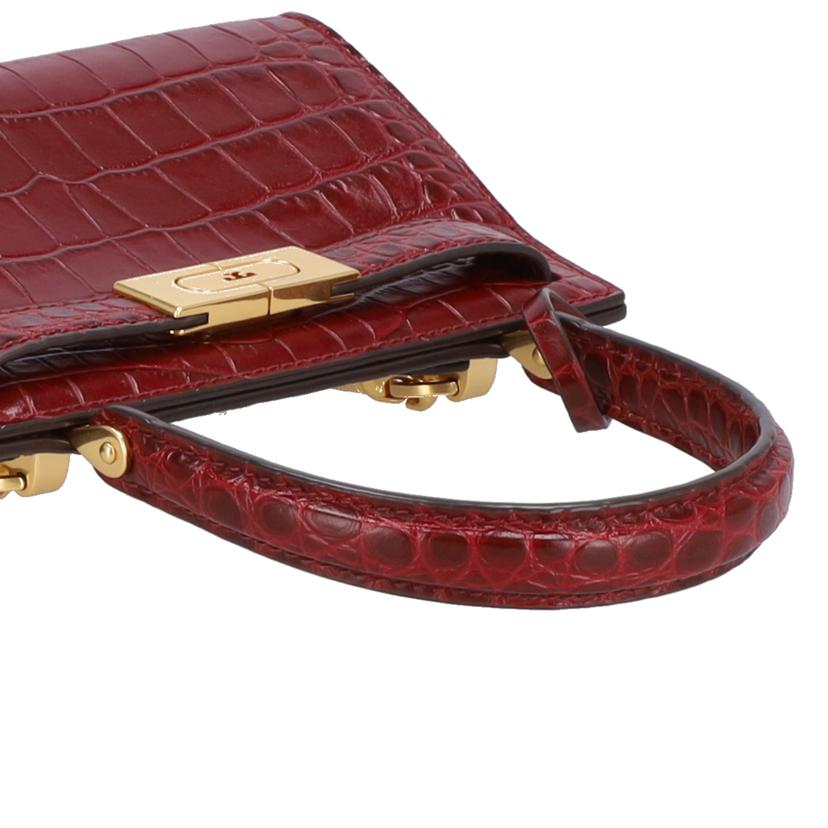 TORY　BURCH トリーバーチ/Lee　Radziwill　クロコ型押しミニショルダー//Aランク/91