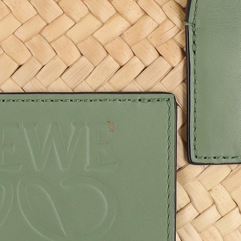 LOEWE ロエベ/バスケットスモールトート／グリーン//412***/Aランク/91