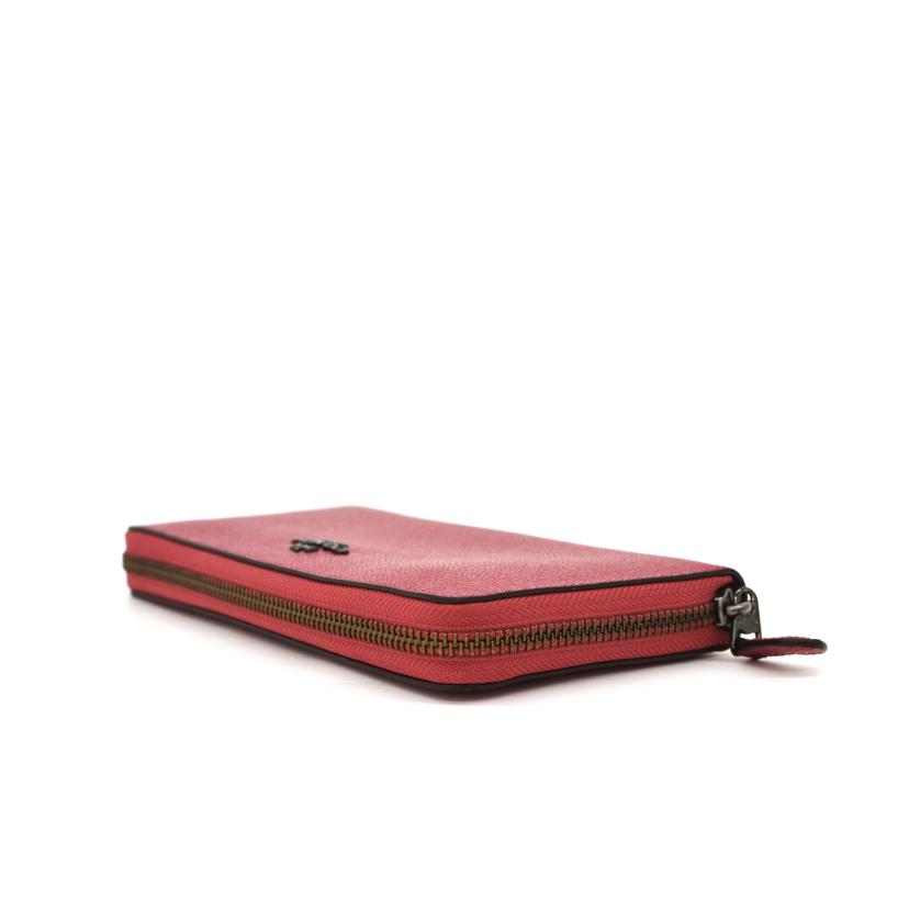 COACH コーチ/アコーディオンジップウォレット長財布／ピンク/58857//K16**/Aランク/75