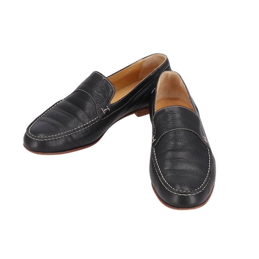 HERMES エルメス/Hステッチレザーローファー//ｻｲｽﾞ:38/ABランク/91