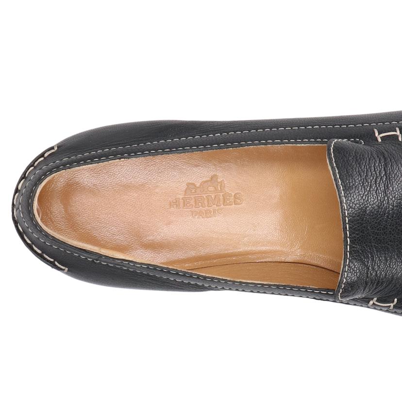 HERMES エルメス/Hステッチレザーローファー//ｻｲｽﾞ:38/ABランク/91