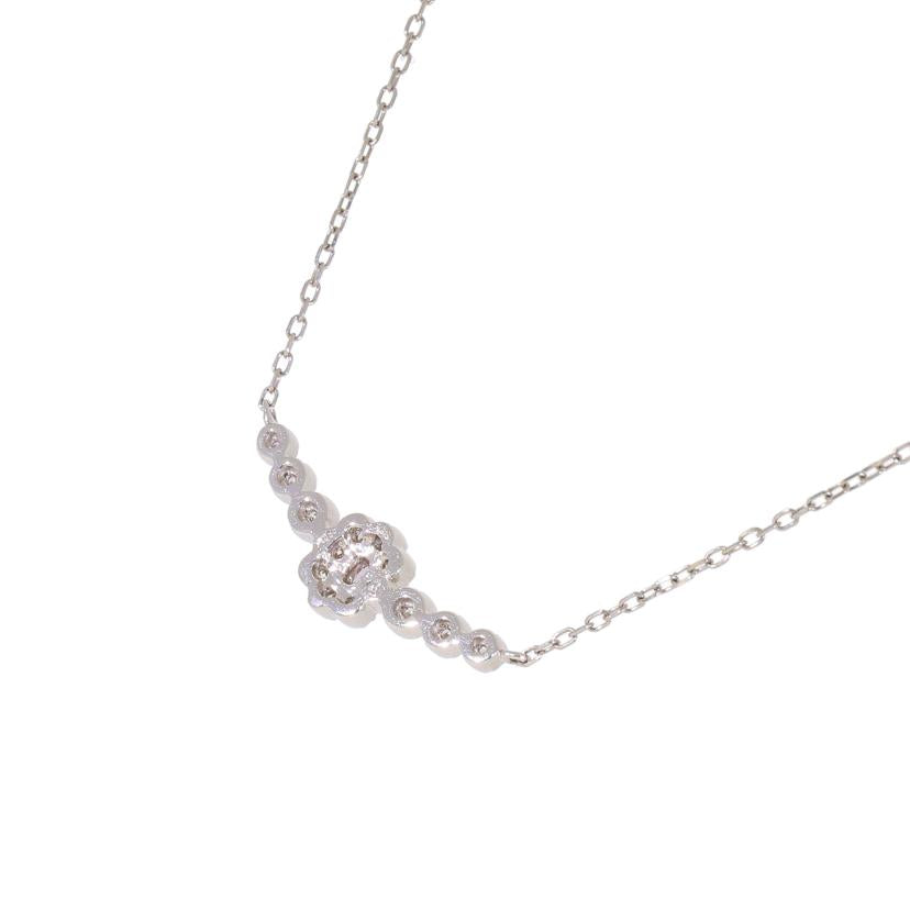 /◎　Pt950／850ピンクダイヤネックレス0．049／0．165ct//Aランク/59