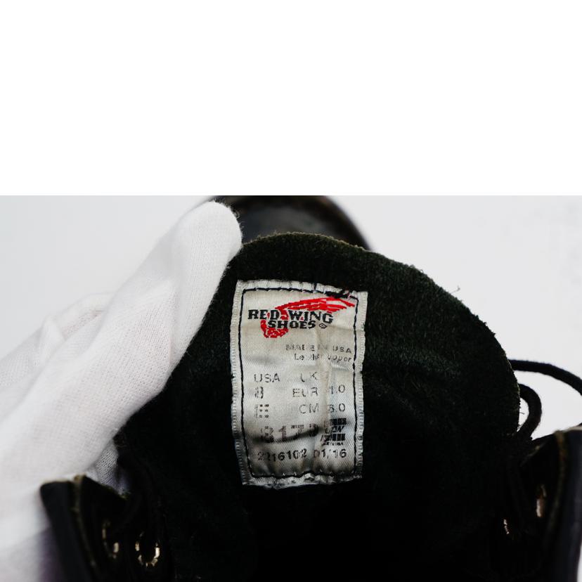 RED　WING レッドウイング/レザーレースアップブーツ／USA製／黒/8179//Bランク/42
