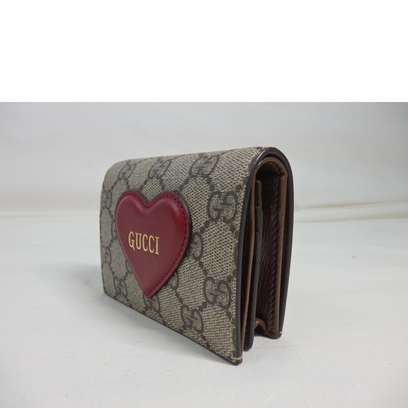 GUCCI グッチ/GGスプリーム／ハートモチーフ／コンパクト財布/648848//095*/SAランク/84